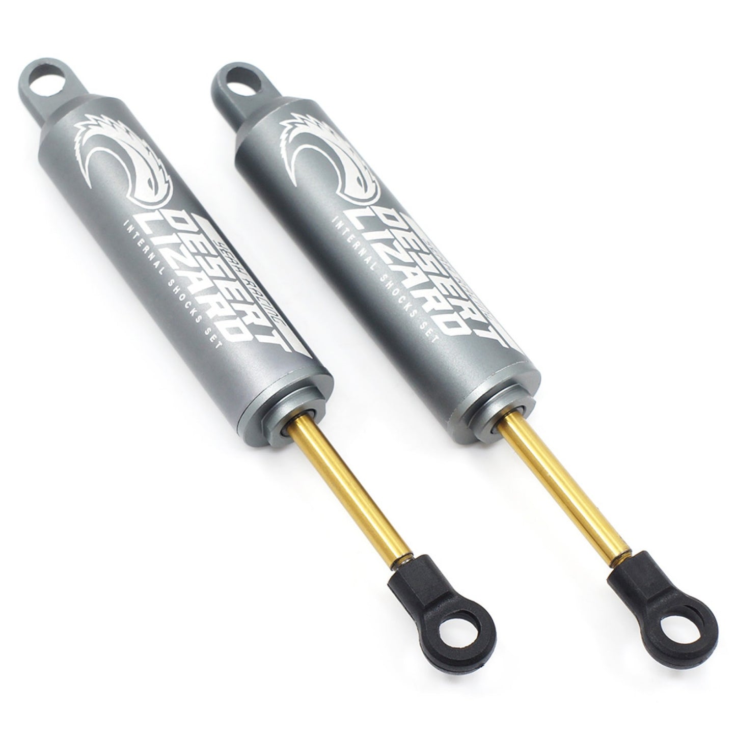 110mm Desert Lizard Two Stage Internal Spring Damper Pair Gun Metal