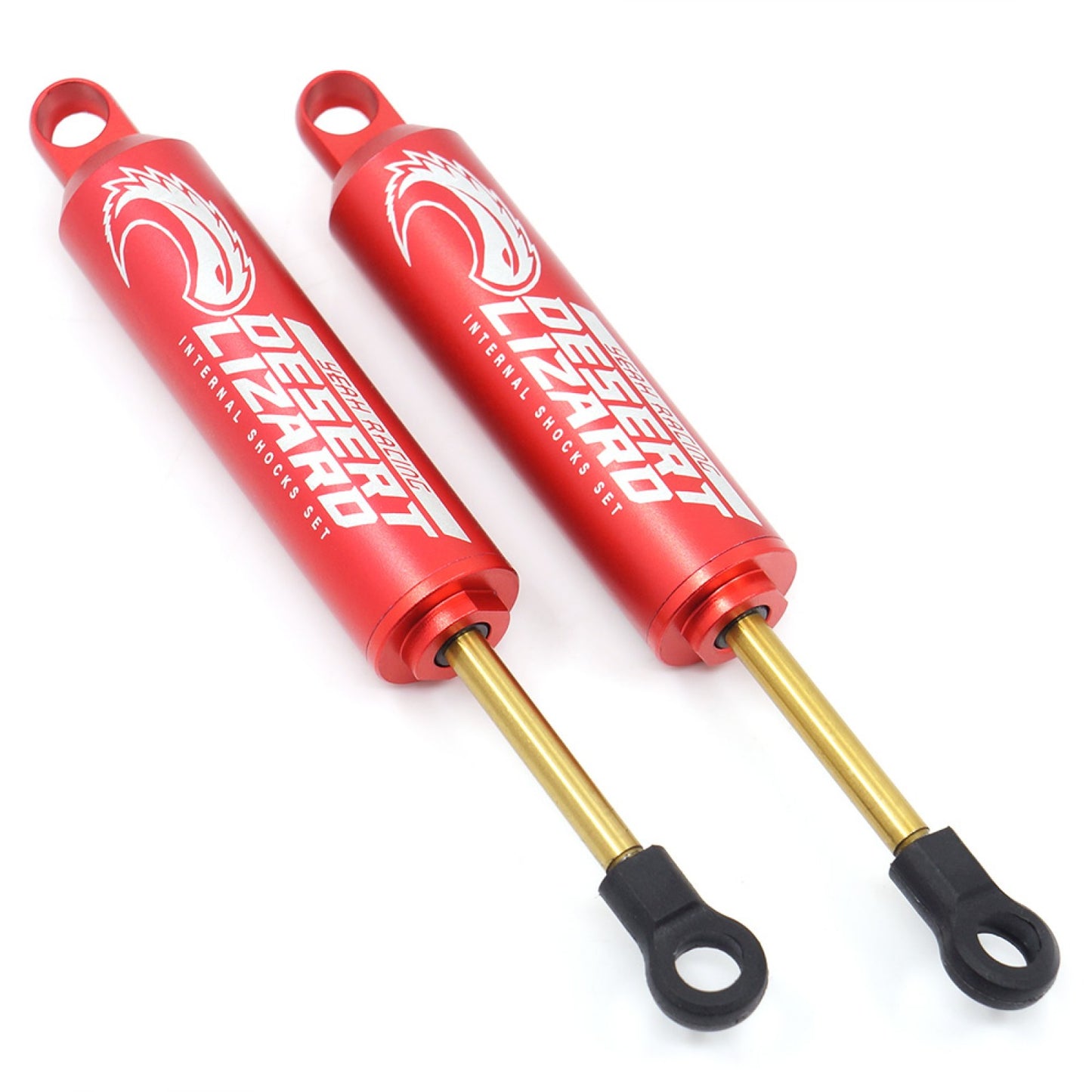 110mm Desert Lizard Two Stage Internal Spring Damper Pair Red