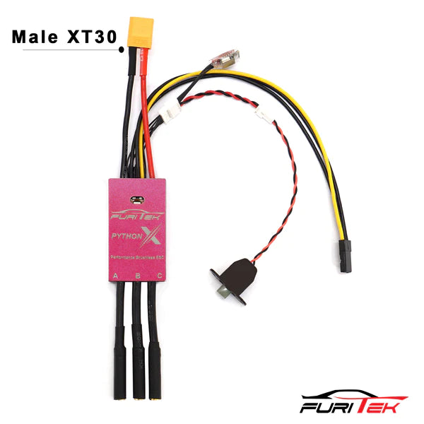 FURITEK PYTHON X TEAM SPEC 80A/120A BRUSHED/BRUSHLESS ESC FOR 1/10 RC CRAWLERS WITH BLUETOOTH