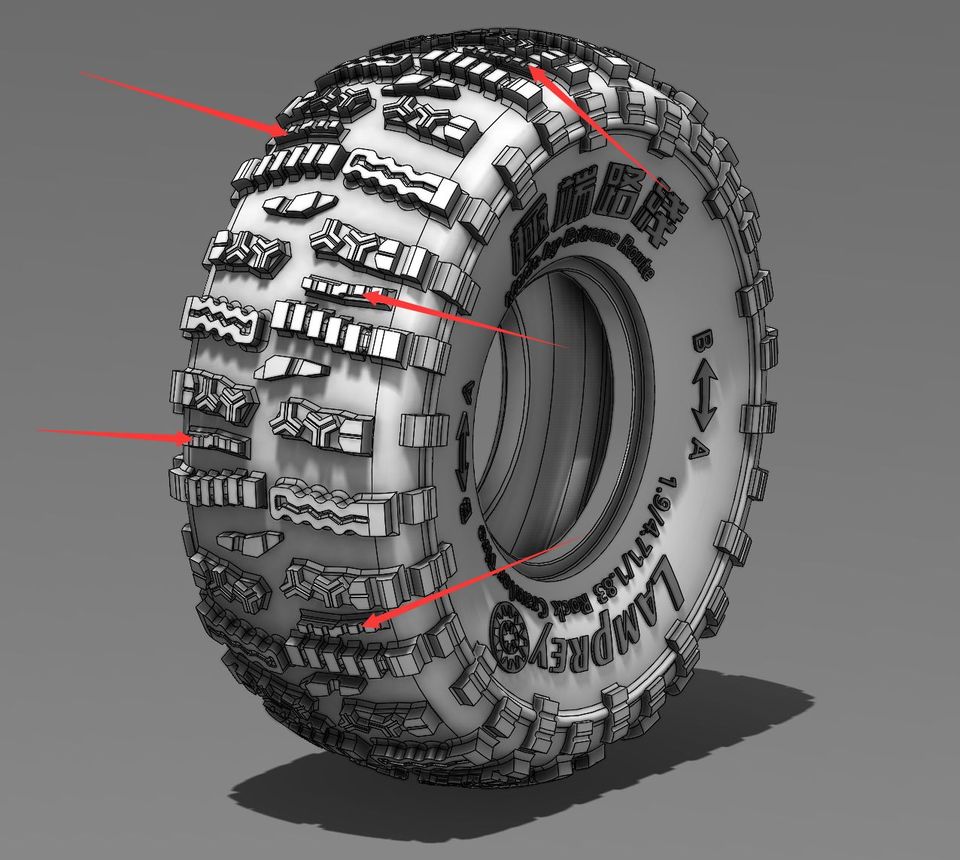 Lamprey 1.9 4.71 - Class 2 Competition tire x4