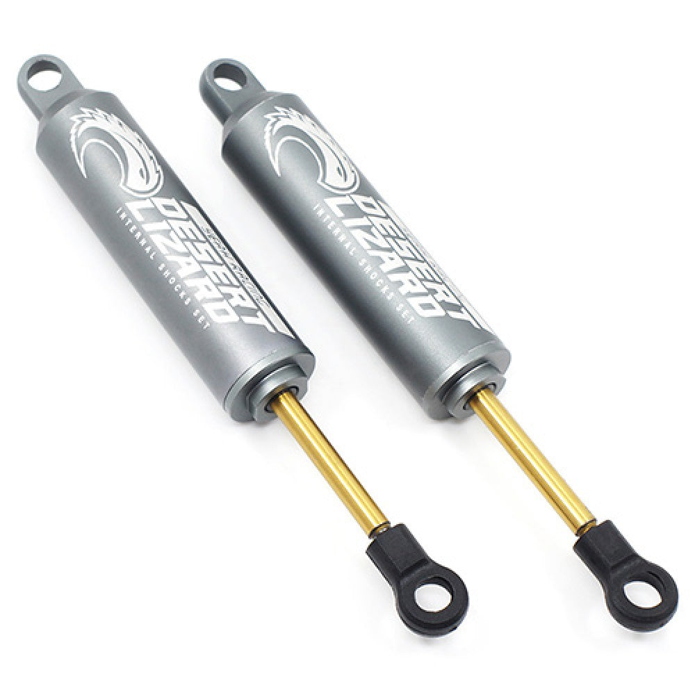 100mm Desert Lizard Two Stage Internal Spring Damper Pair Gun Metal