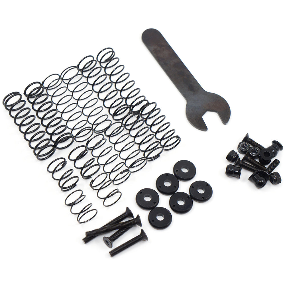 100mm Desert Lizard Two Stage Internal Spring Damper Pair Gun Metal